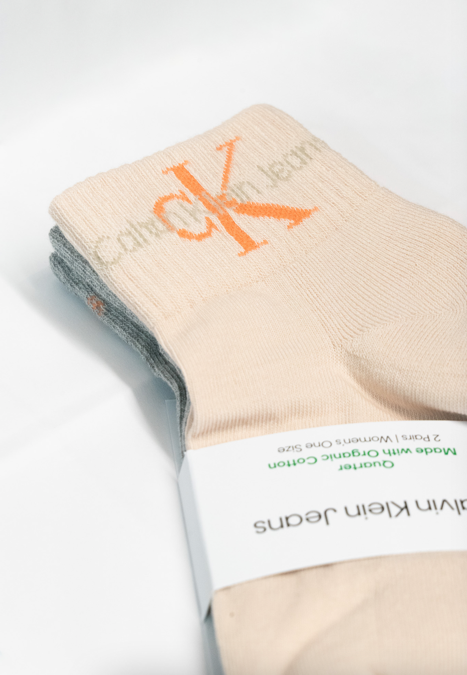 Calvin Klein | 2 Pack Quarter Socks | Almond