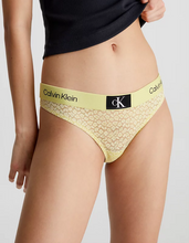 Load image into Gallery viewer, Calvin Klein | CK96 Lace Thong | Celery Green
