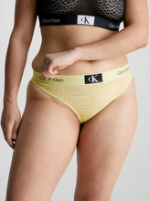 Load image into Gallery viewer, Calvin Klein | CK96 Lace Thong | Celery Green
