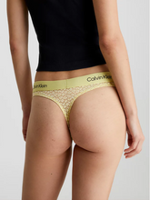 Load image into Gallery viewer, Calvin Klein | CK96 Lace Thong | Celery Green
