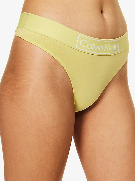 Calvin Klein | Reimagined Heritage Thong | Celery Green