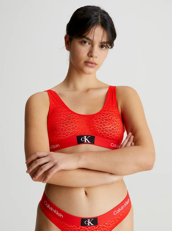 Calvin Klein | CK96 Unlined Bralette | Hazard