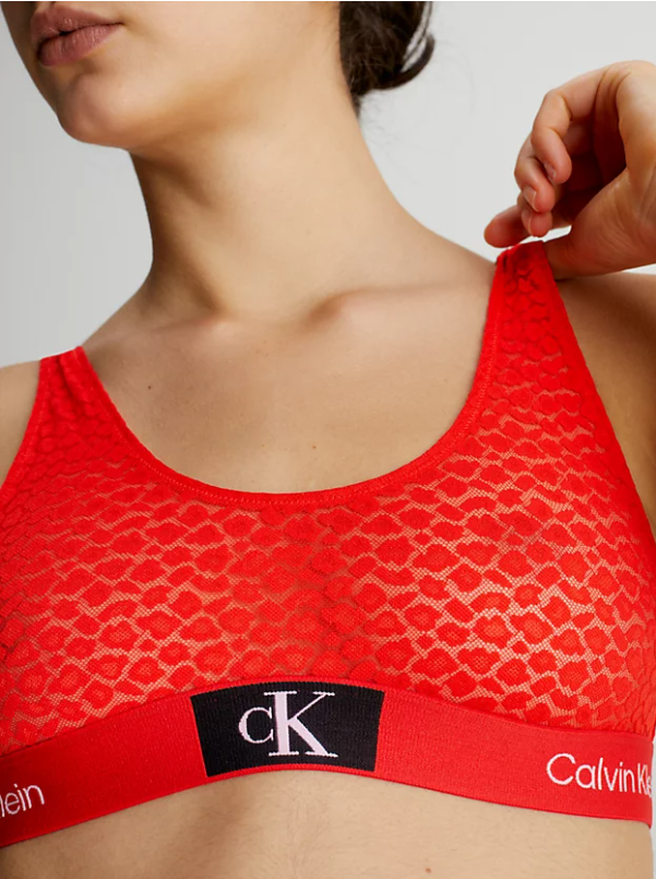 Calvin Klein | CK96 Unlined Bralette | Hazard