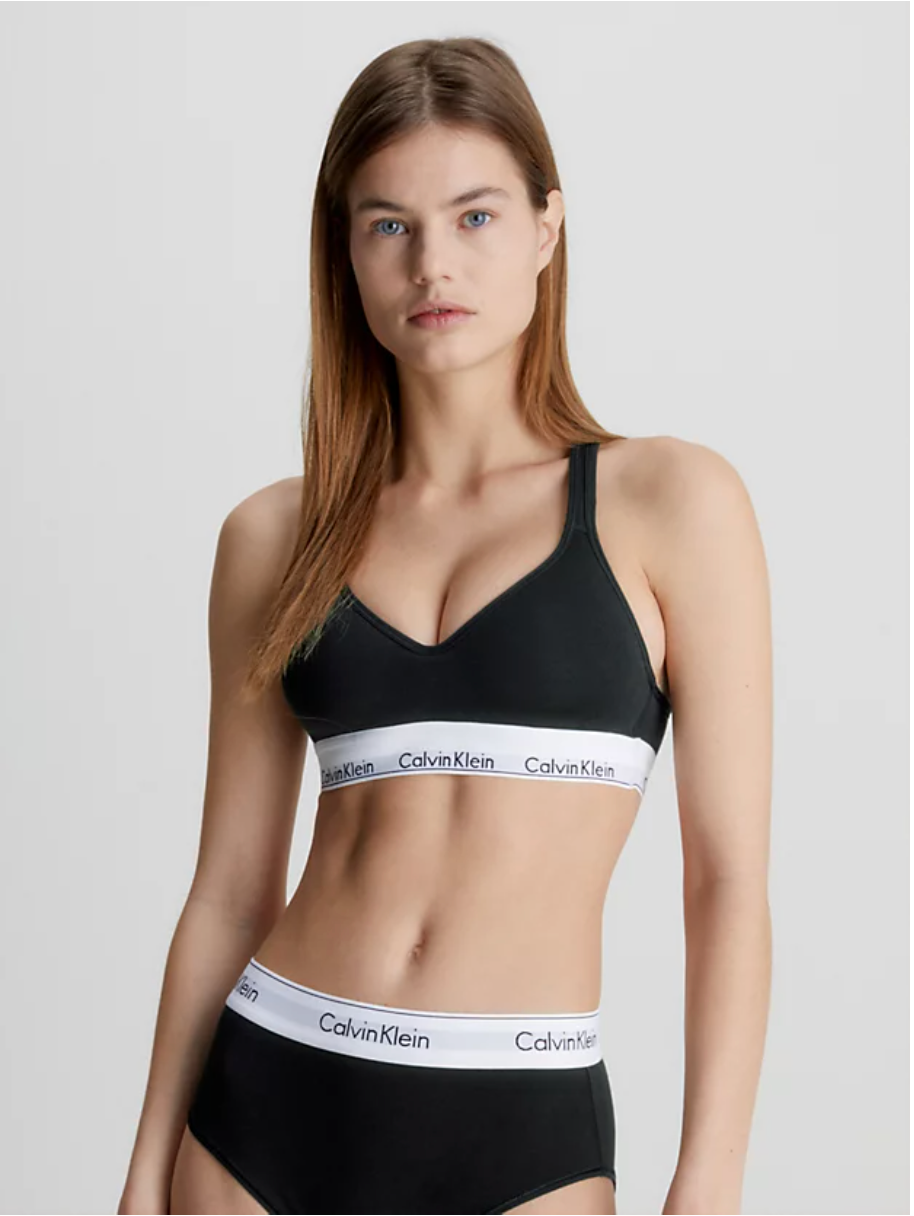 Calvin Klein | Modern Cotton Moulded Bralette | Black
