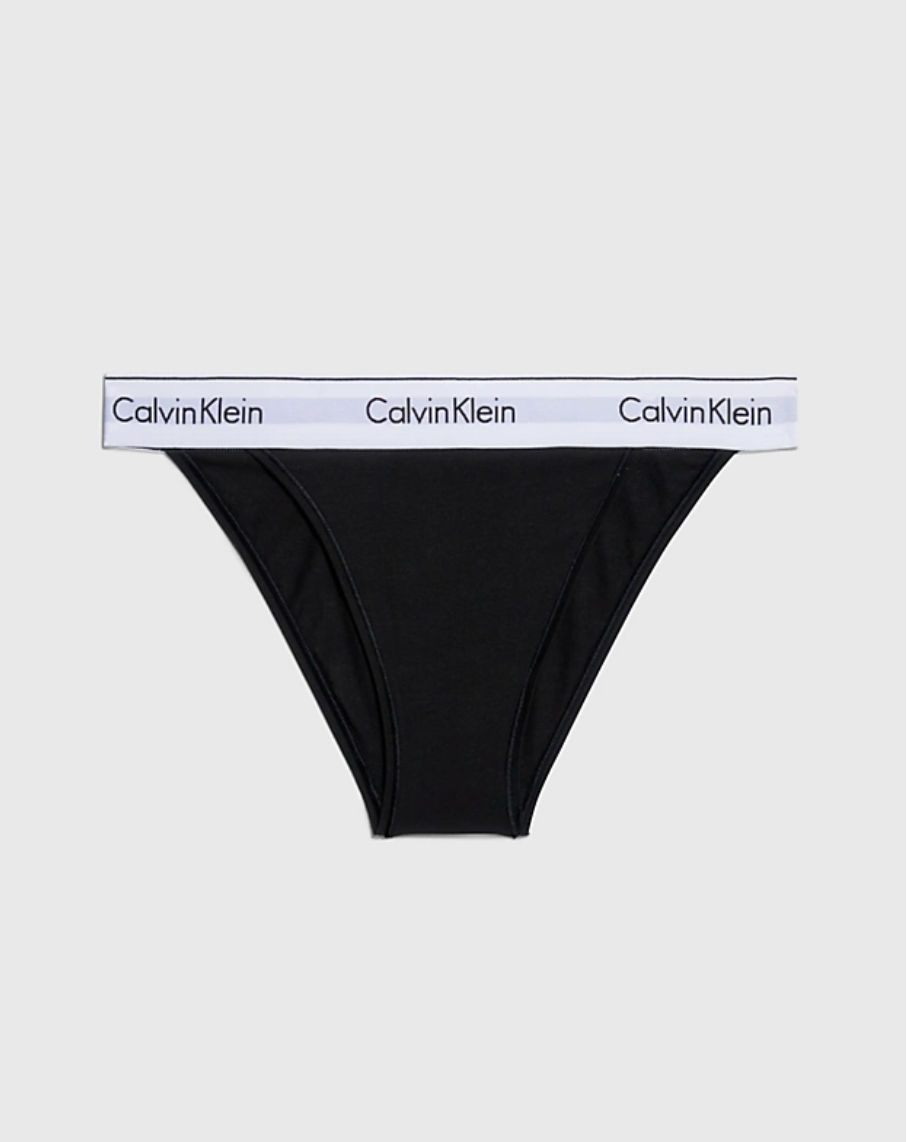 Calvin Klein | Modern Cotton High Leg Tanga | Black