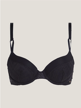 Load image into Gallery viewer, Tommy Hilfiger | Geo Lace Padded Demi Cup | Black
