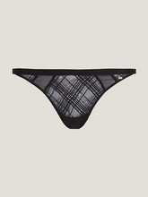 Load image into Gallery viewer, Tommy Hilfiger | Geo Lace Thong | Black

