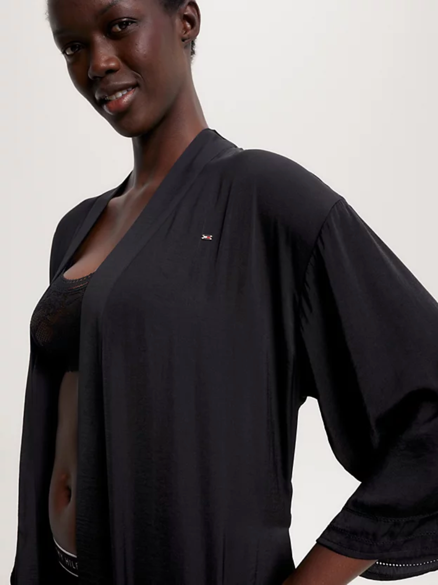 Tommy Hilfiger | Maxi Kimono Bathrobe | Black
