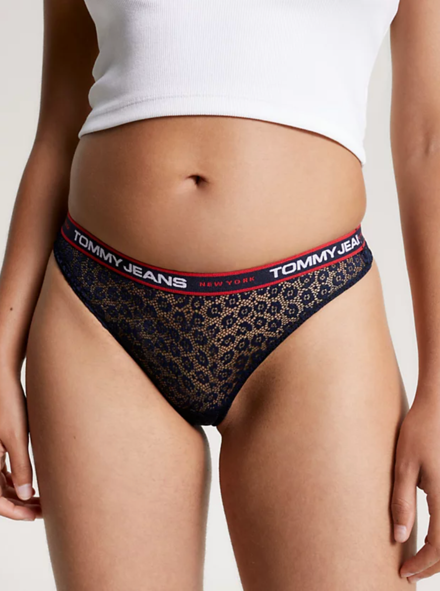 Tommy Hilfiger | 3 Pack Lace Thong | Pink/Ultra Blue