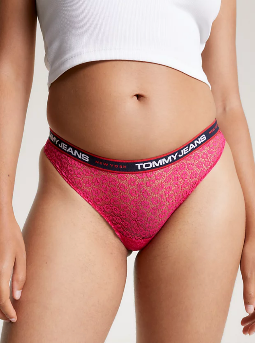 Tommy Hilfiger | 3 Pack Lace Thong | Pink/Ultra Blue