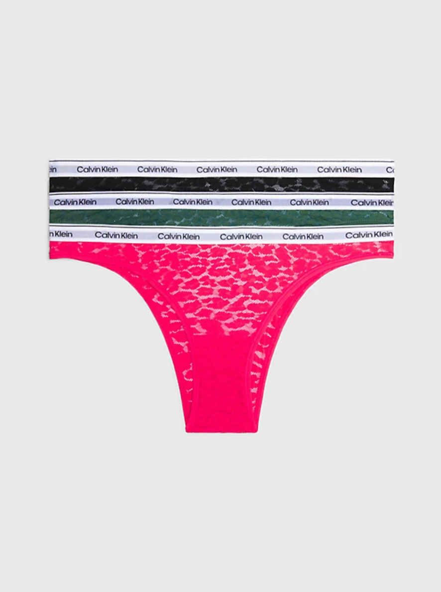 Calvin Klein | 3 Pack Brazilian | Black /Pink /Green