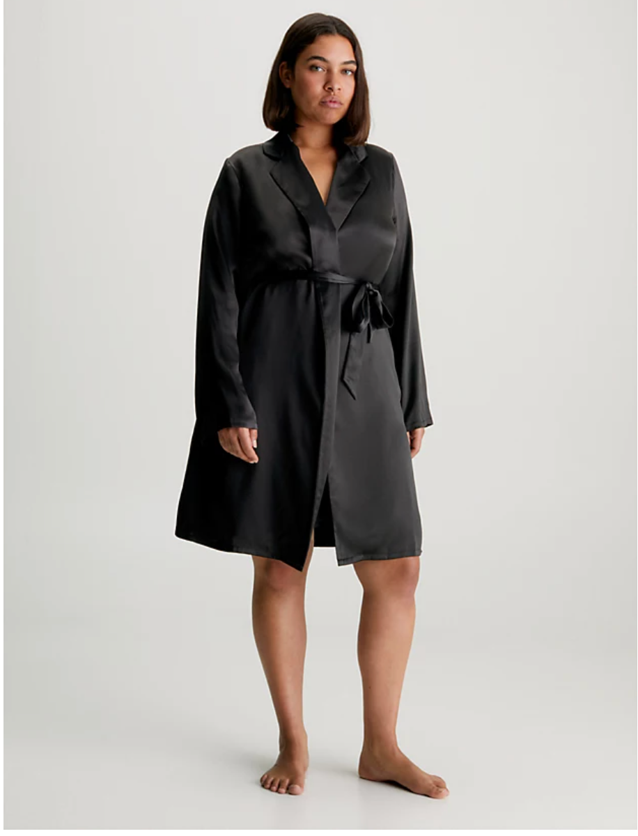 Calvin Klein | Silk Robe | Black