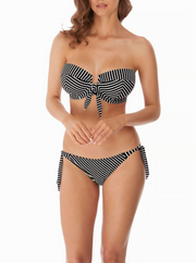 Freya | Beach Hut Bandeau Bikini | Black