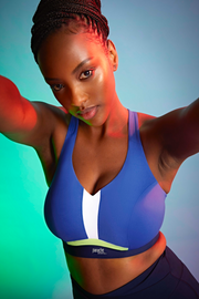 Panache | Endurance Non Padded Wired Sports Bra | Blue