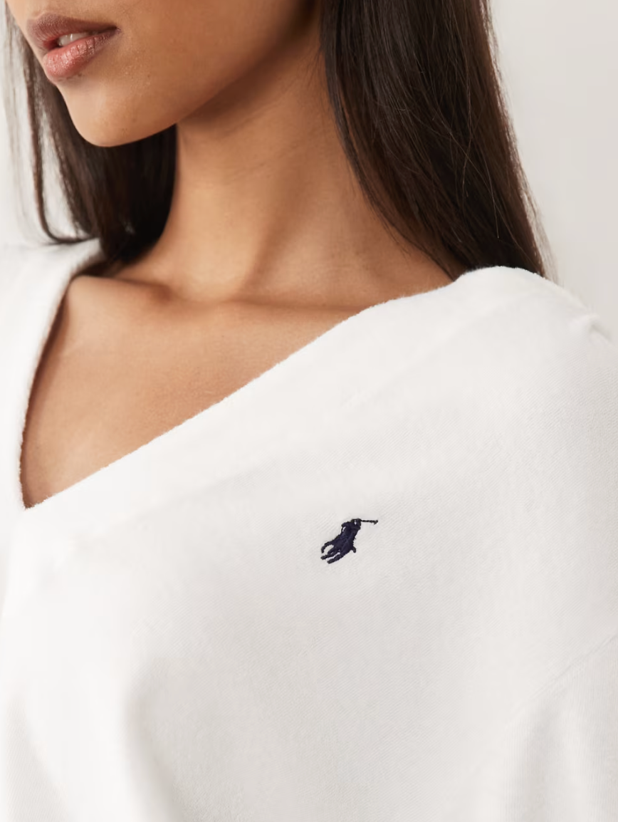 Ralph Lauren | Terry Hooded Tunic | White