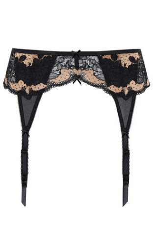 Panache | Clara Suspender | Black/Vintage Gold
