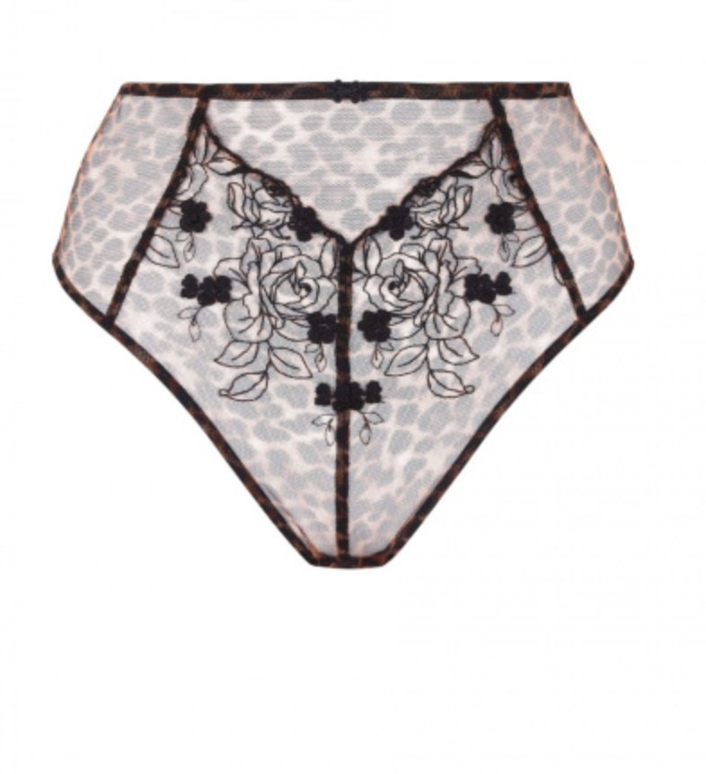 Gossard | Floral Leopard High Waist Brief | Leopard Print