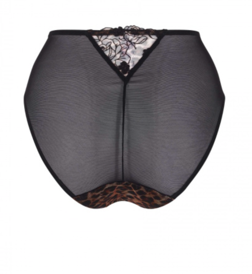 Gossard | Floral Leopard High Waist Brief | Leopard Print