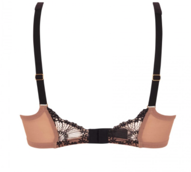 Gossard | Tattoo Non Padded Plunge Bra | Black/Nude