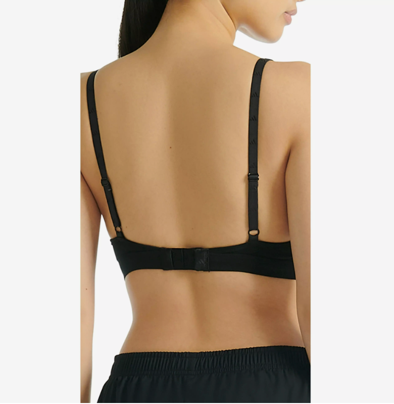 Adidas | 3-Stripe Scoop Bralette | Black
