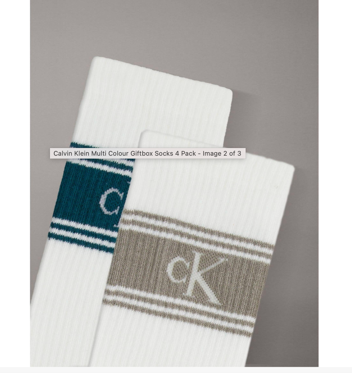 Calvin Klein |4 Pack Logo Crew Socks Gift set | Multi color