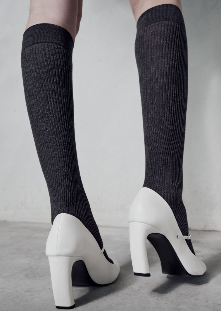 Trasparenze | Ghibli Wool Knee-High | Black