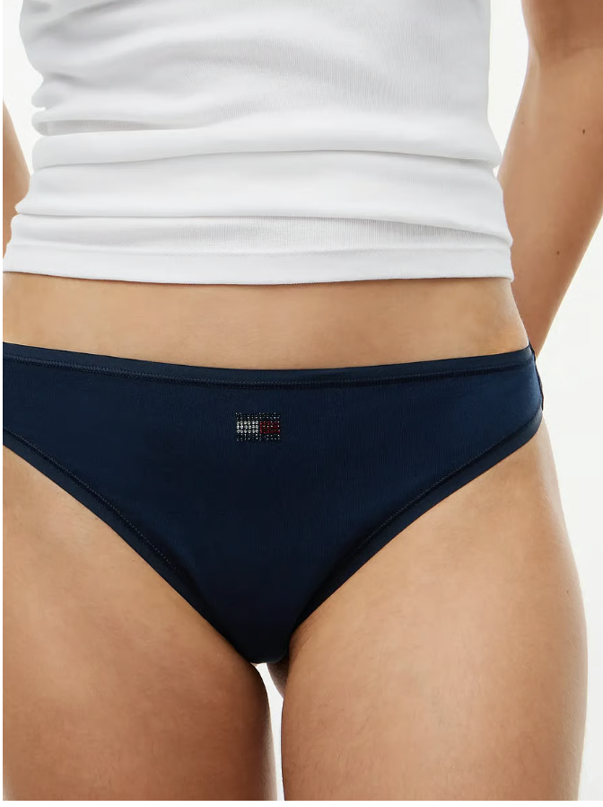 Tommy Hilfiger | Gift 3 Pack Rhinestone Thong | Rouge/White/Dark Blue