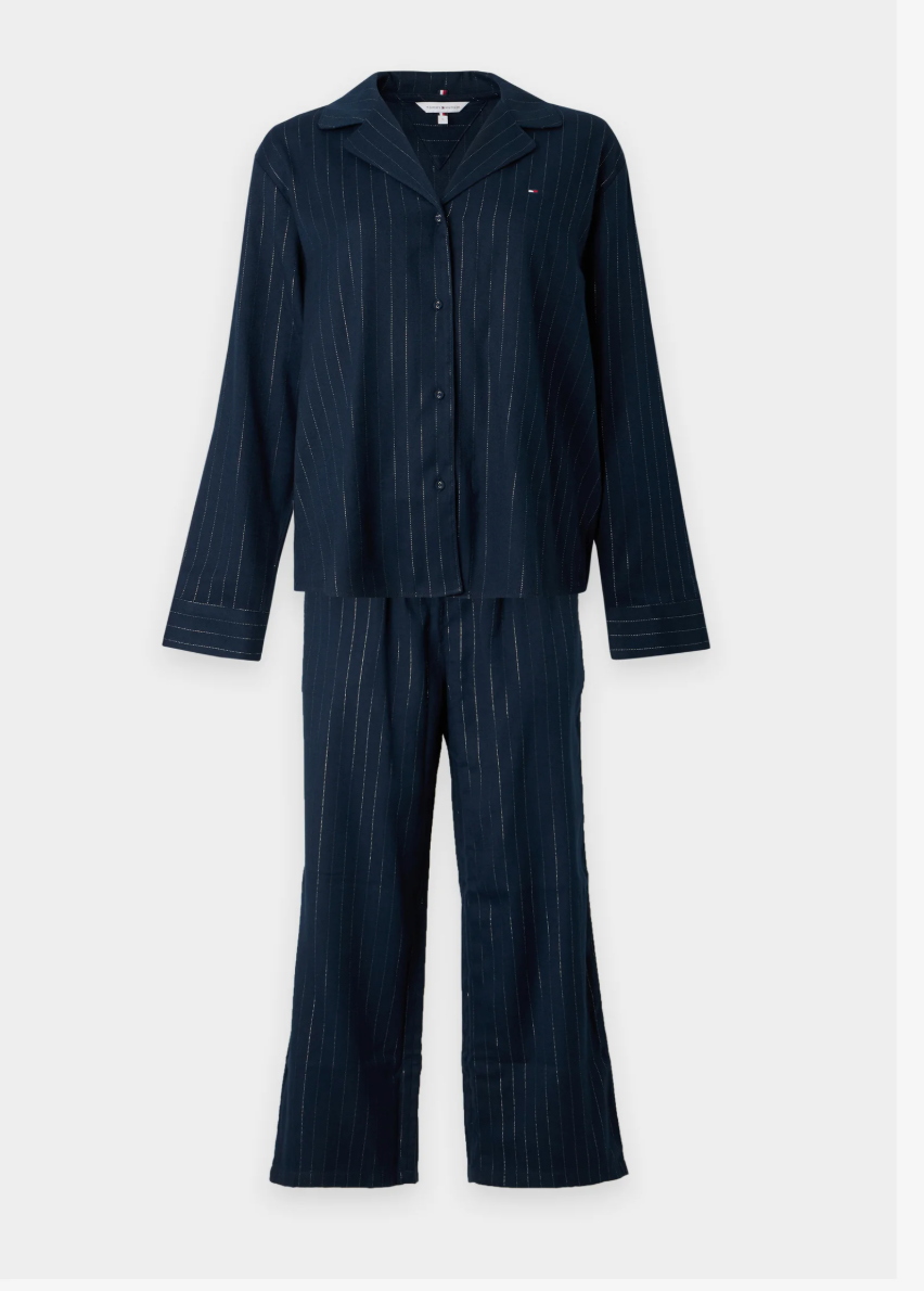 Tommy Hilfiger | Lurex LS Shirt Flannel Set | Navy