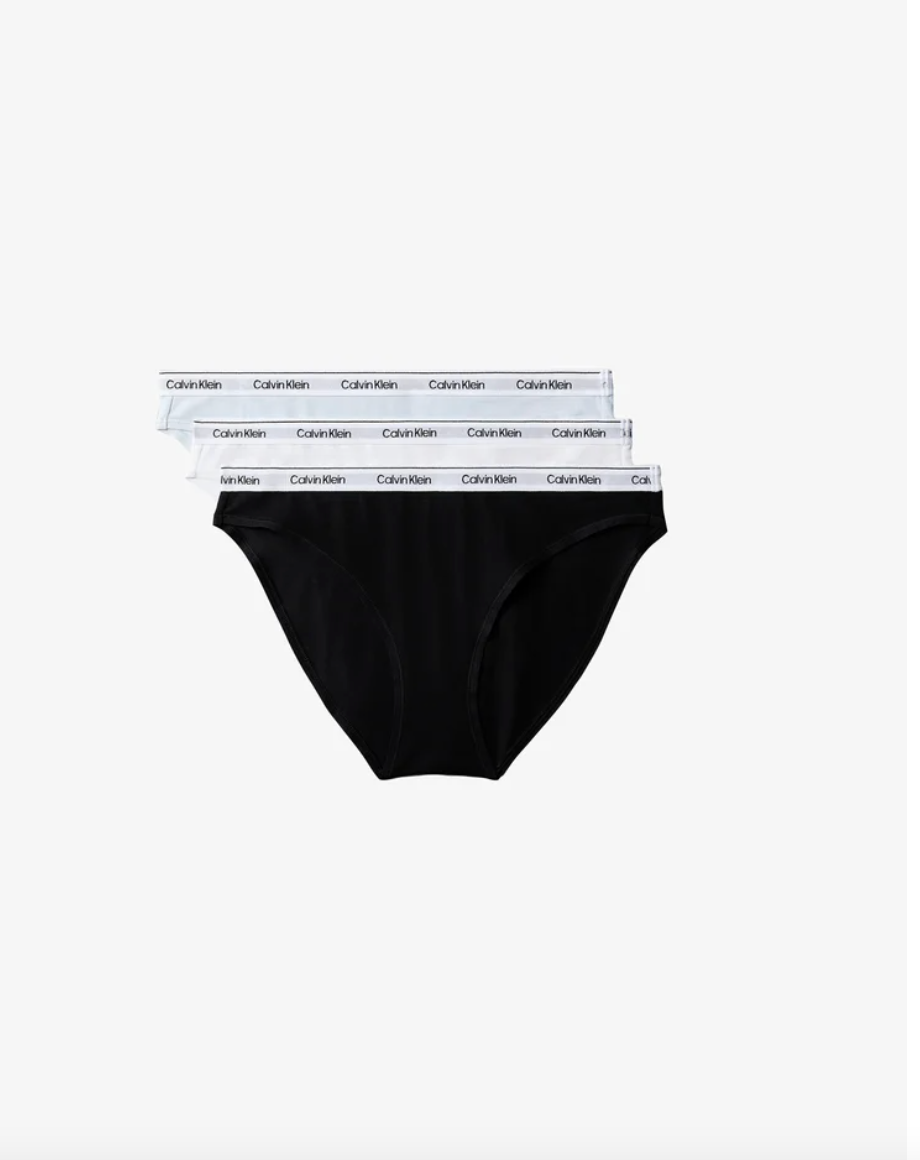 Calvin Klein | 3 Pack Bikini Briefs | Black/Classic White/Plein Air