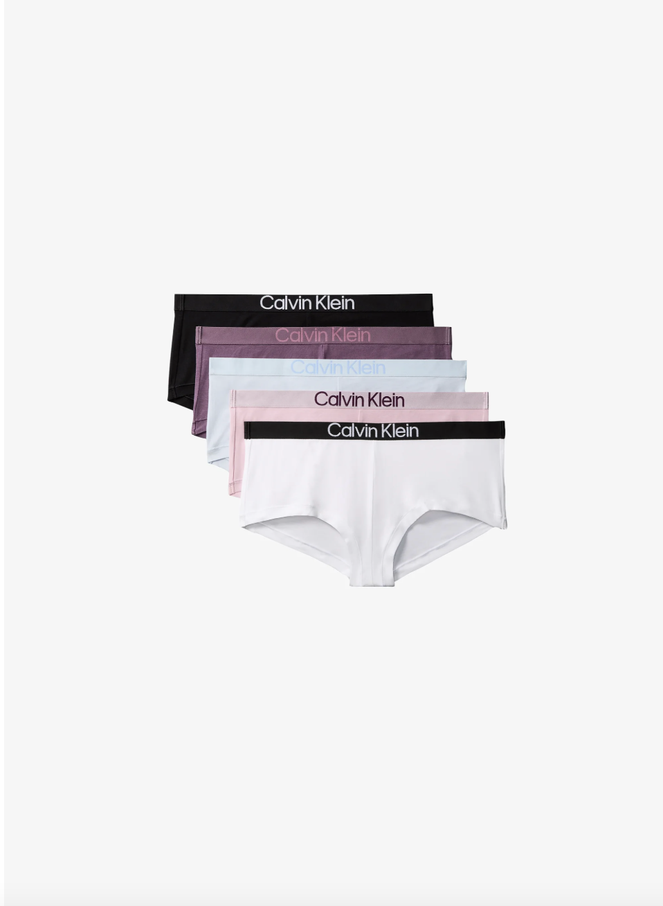 Calvin Klein | Boyshorts 5 Pack | Black/Classic White/ Plein Air/ Vinta