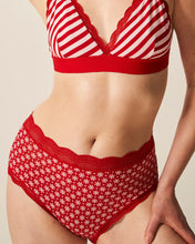 Load image into Gallery viewer, Stripe &amp; Stare | High Rise Knicker | Snowflakes
