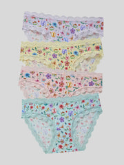 Stripe & Stare | The Original Knicker Four Pack | Ethereal Wildflowers