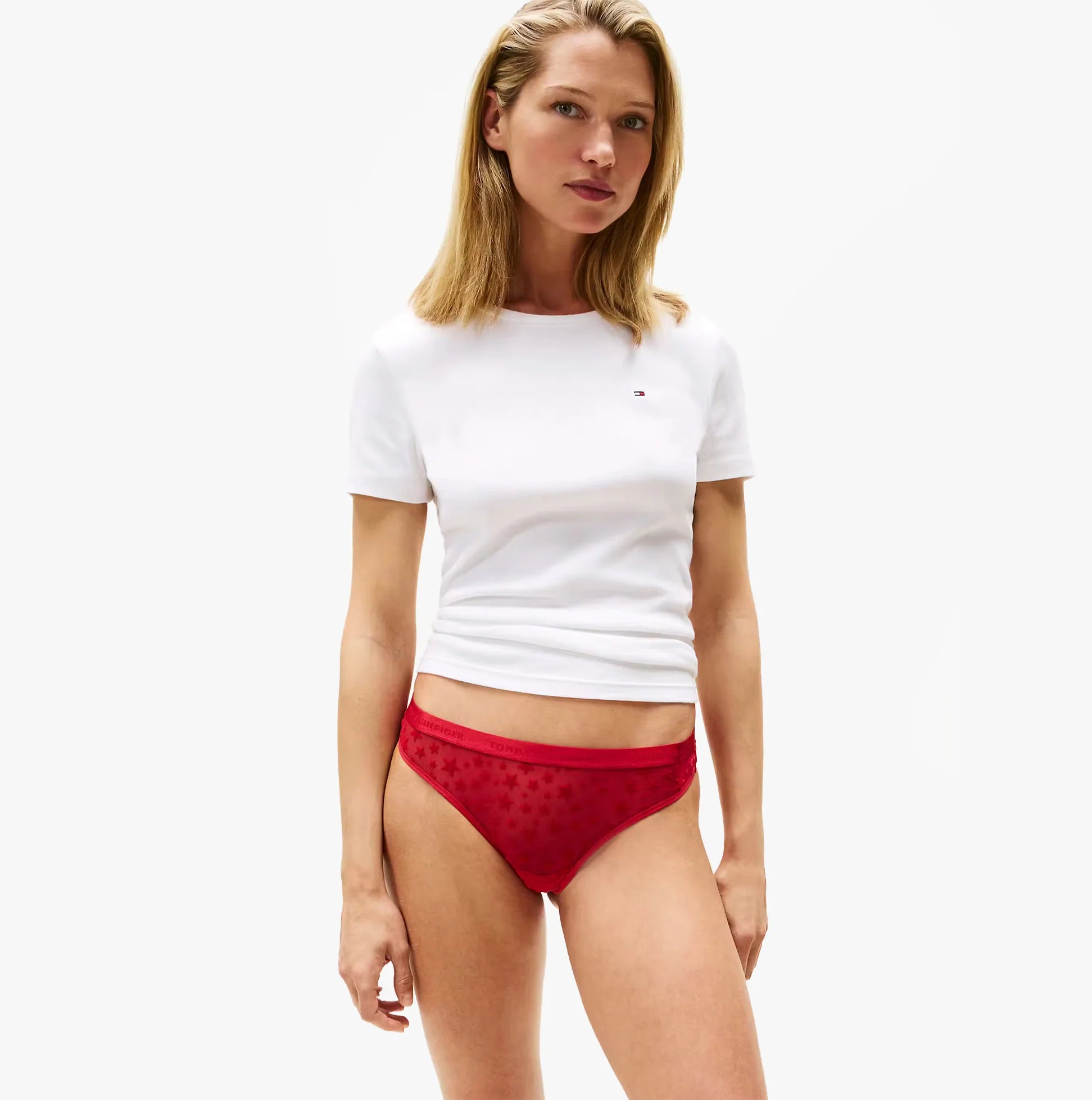 Tommy Hilfiger | Gift 3 Pack Thongs | Preppy Navy/ Foggy Pink/ Med Red