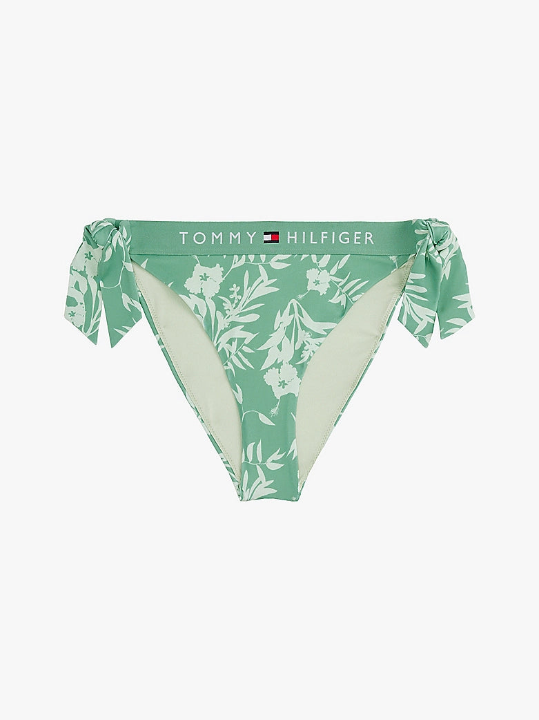 Tommy Hilfiger | Original Print Side Tie Bikini Bottoms | Green