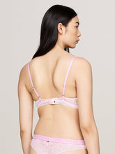 Load image into Gallery viewer, Tommy Hilfiger | TH Logo Lace Unlined Triangle Bra | Pearly Pink
