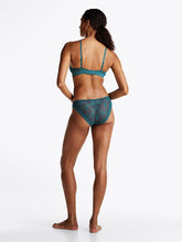 Load image into Gallery viewer, Tommy Hilfiger | Lace Trim Logo Waistband Briefs | Turquoise
