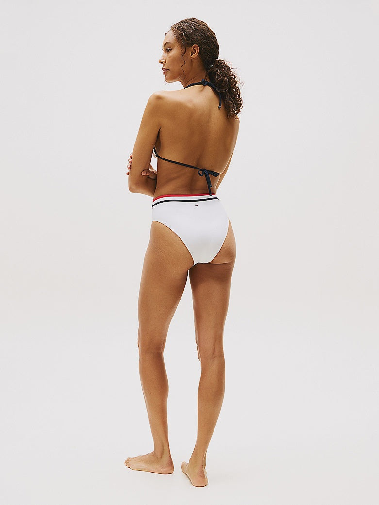 Tommy Hilfiger | Global Stripe Cheeky Bikini Bottoms | White