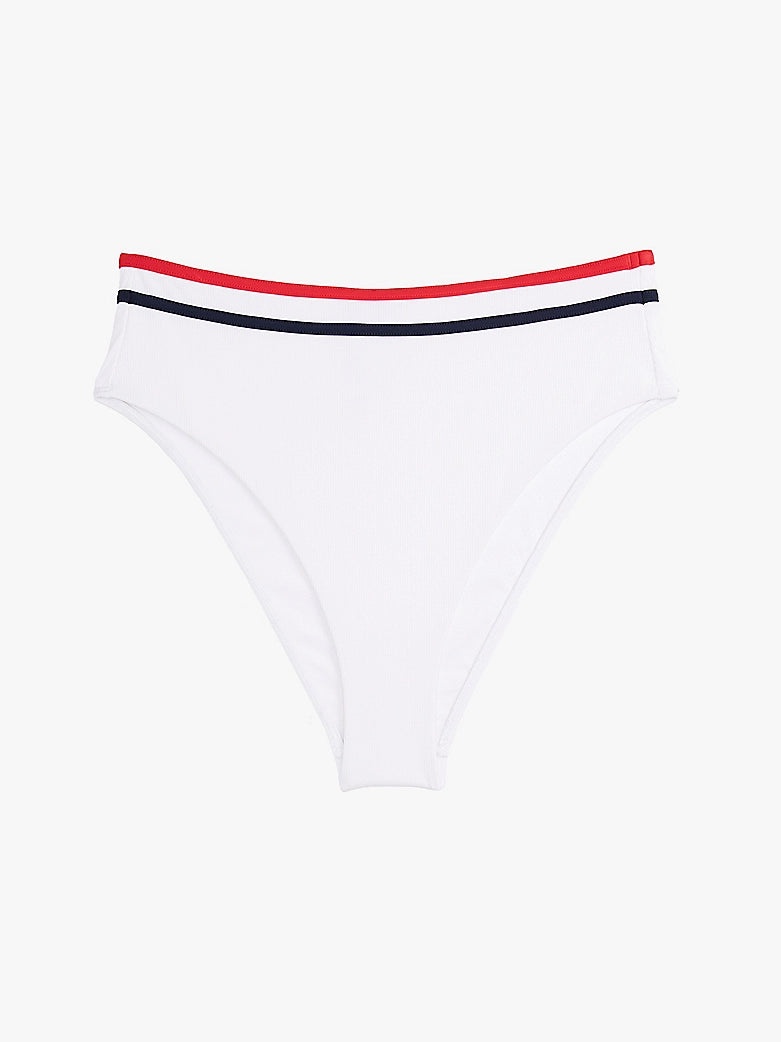 Tommy Hilfiger | Global Stripe Cheeky Bikini Bottoms | White