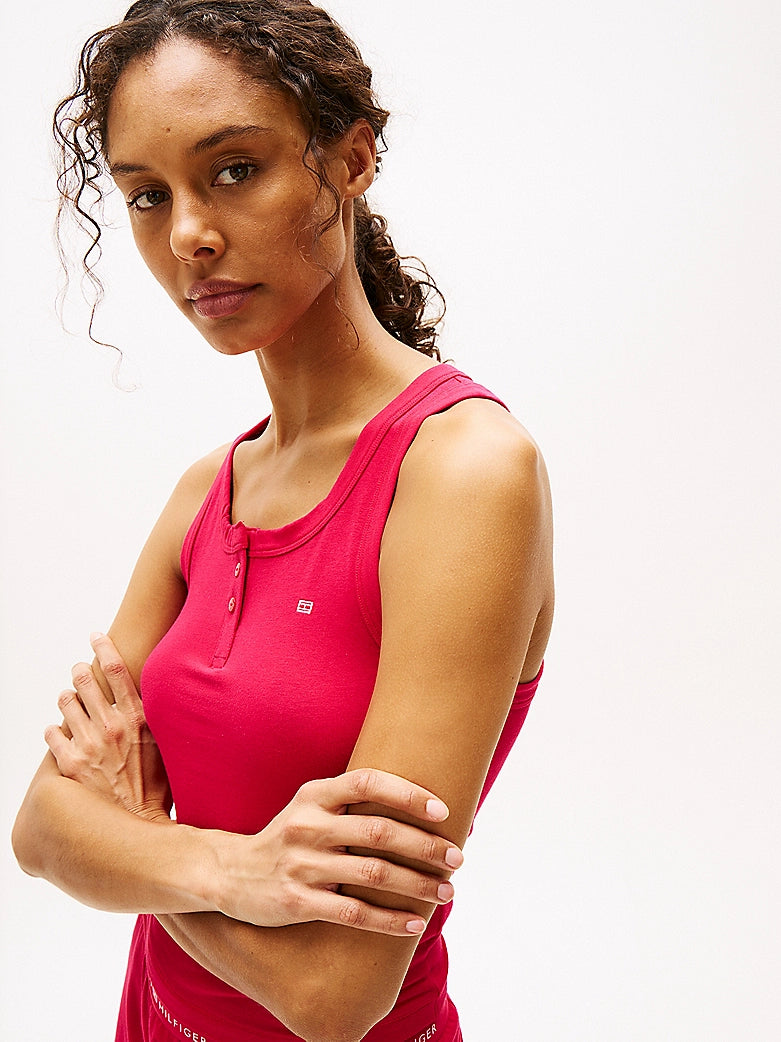 Tommy Hilfiger | Logo Racerback Pyjama Set | Vivacious Pink