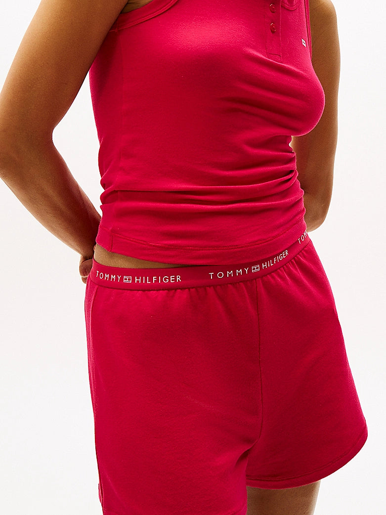 Tommy Hilfiger | Logo Racerback Pyjama Set | Vivacious Pink