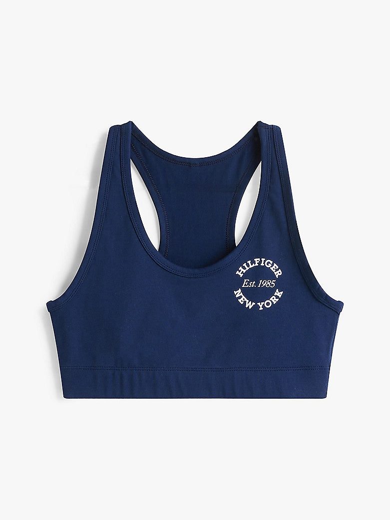 Tommy Hilfiger | Lounge Racerback Crop Top | Dark Night Navy