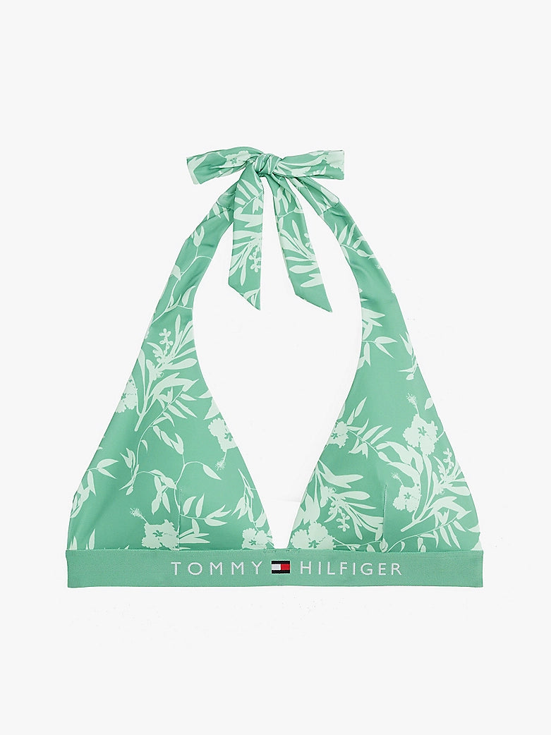 Tommy Hilfiger | Original Padded Halterneck Bikini Top | Green