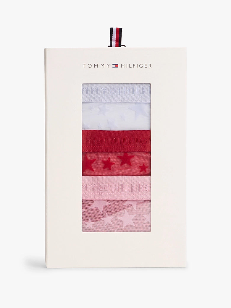 Tommy Hilfiger | Gift 3 Pack Thongs | Aura/ Regatta Red/ Bonita Pink