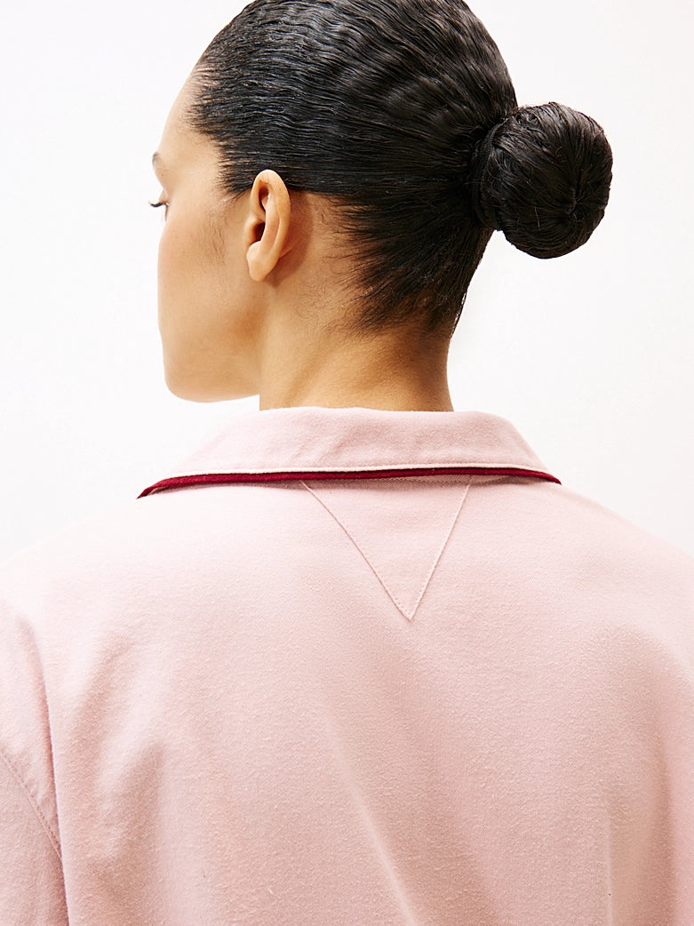 Tommy Hilfiger | Herringbone Flannel Long Pyjama Set | Foggy Pink