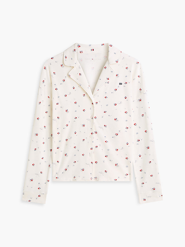 Tommy Hilfiger | Essential Print Pyjama Shirt | Berlitz Floral Ecru