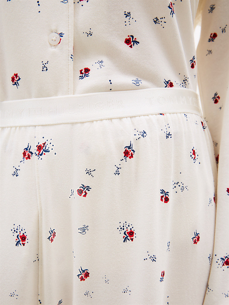 Tommy Hilfiger | Essential Print Pyjama Bottoms | Berlitz Floral Ecru