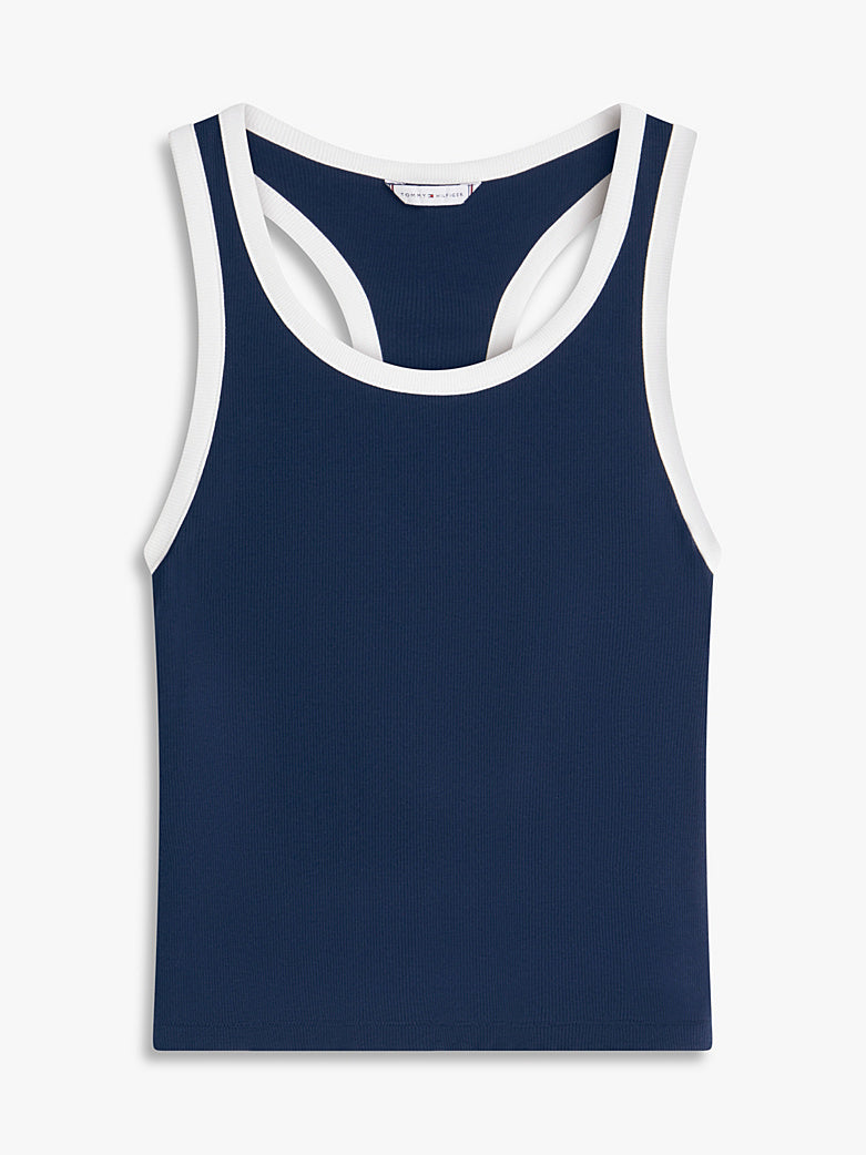 Tommy Hilfiger | Heritage Rib Short Lounge Set | Dark Night Navy
