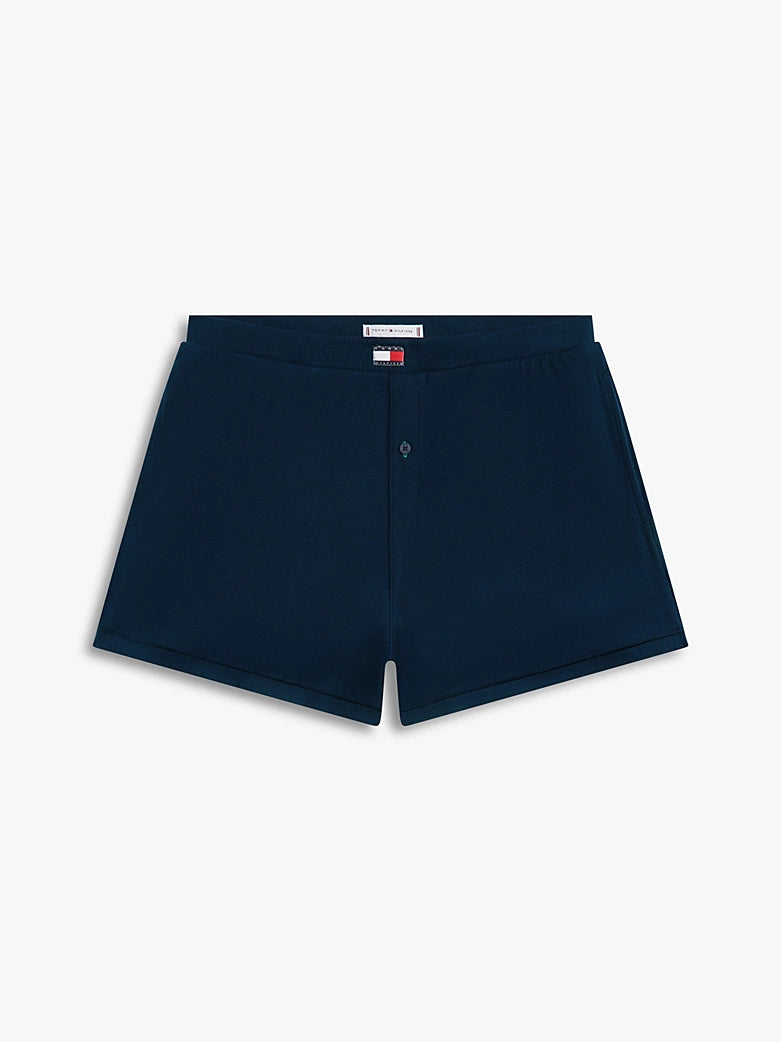 Tommy Hilfiger | Heritage Rib Short Lounge Set | Dark Night Navy