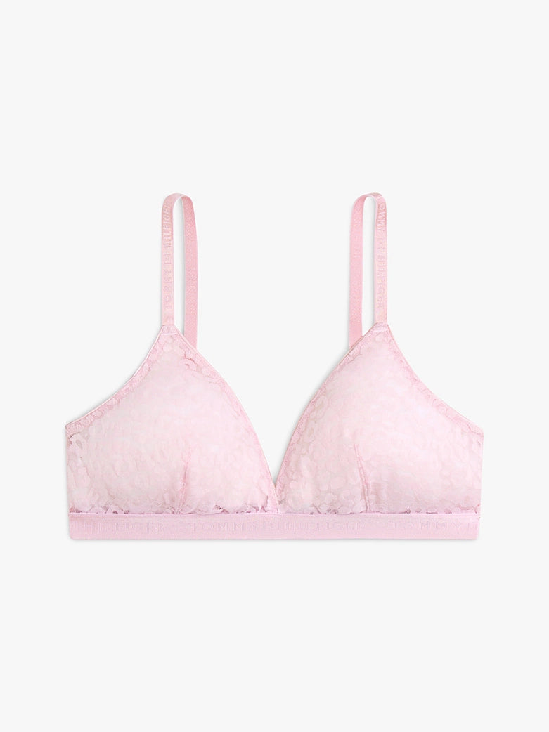 Tommy Hilfiger | Leopard Lace Triangle Bra | Breezy Orchid