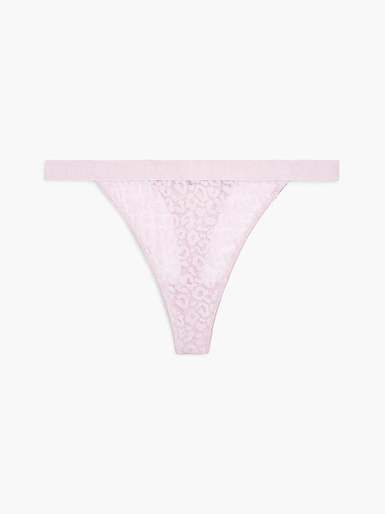 Tommy Hilfiger | Leopard Lace Tanga Thong | Breezy Orchid